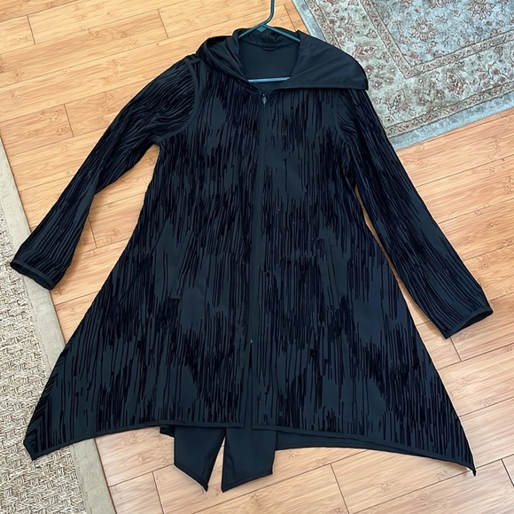 Mycra Pac Now Reversible Velvet Long Hooded Jacket s/m - Picture 5 of 11